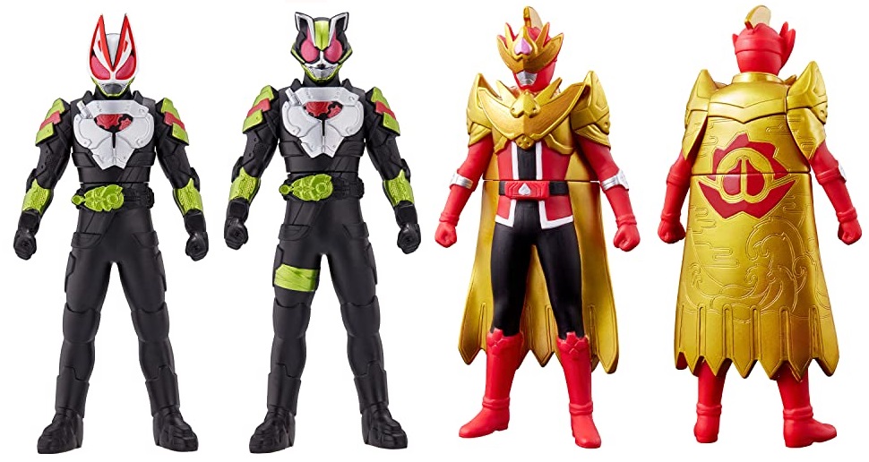 仮面ライダーギーツ』ギーツ＆タイクーン ニンジャフォーム『暴太郎戦隊ドンブラザーズ』ゴールドンモモタロウのソフビが予約開始！