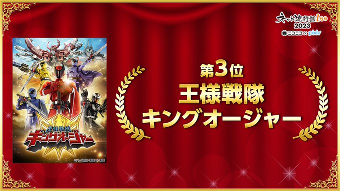 2023年「ネット流行語100」で『王様戦隊キングオージャー』が3位にランクイン